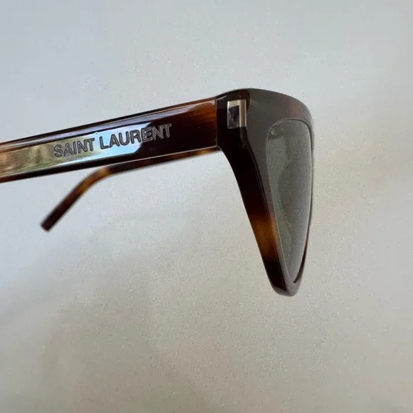 Saint Laurent SL550 SLIM 002 Cat Eye Havana Tortoiseshell 56-16-145 Sunglasses - Picture 8 of 16